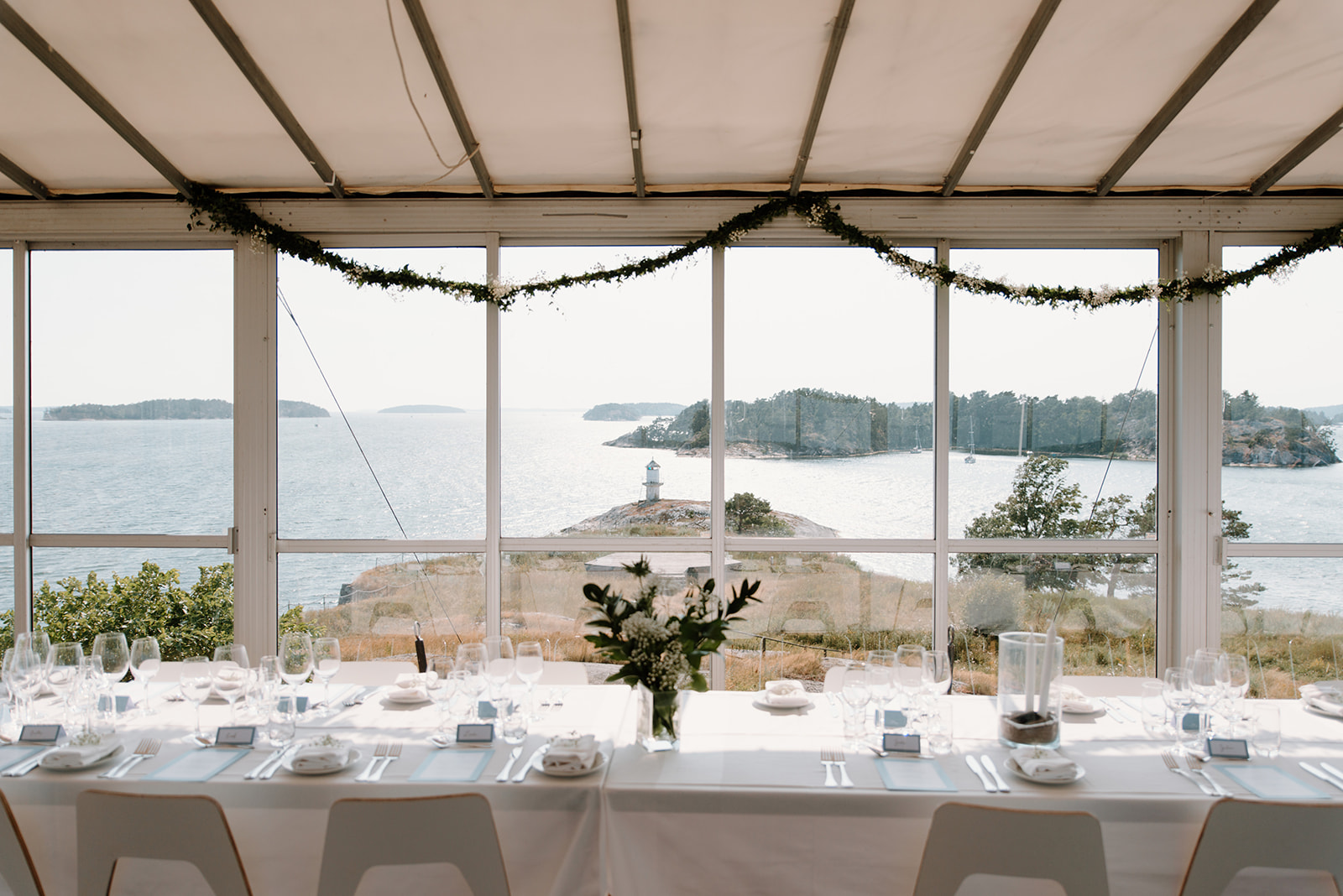 Bröllopslokaler i Stockholm - Dalarö Skans, utsikt över fyr